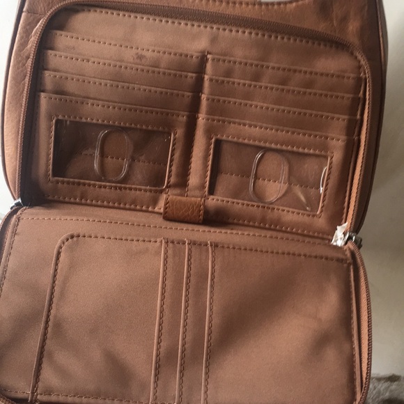 Fossil 🔑 leather over the shoulder bag - Picture 4 of 7